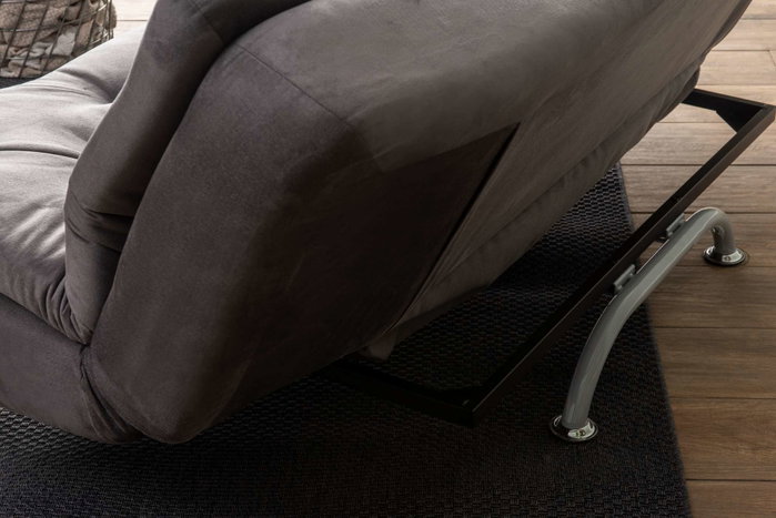 Atelier Del Sofa Rivo Sofá-Cama de 3 Plazas Gris
